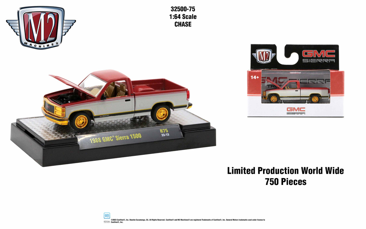M2 Machines Auto Thentics 1:64 1988 GMC Sierra 1500 Release 75